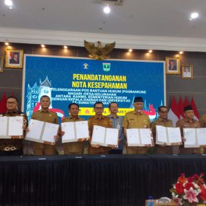 Menteri Hukum dan HAM Resmikan Pos Bantuan Hukum di Nagari, Desa, dan Kelurahan se-Sumatera Barat