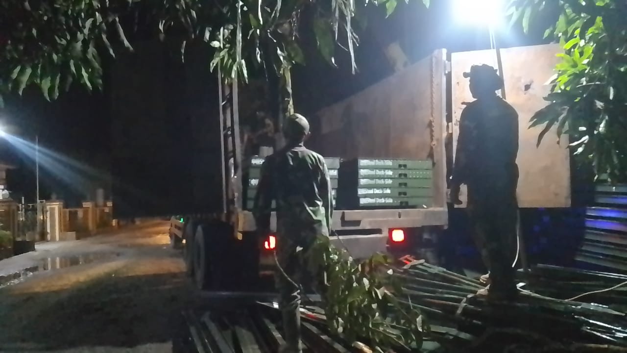 Kodim 0208/AS Rampungkan Pembangunan Jembatan Modular di Desa Lubuk Palas