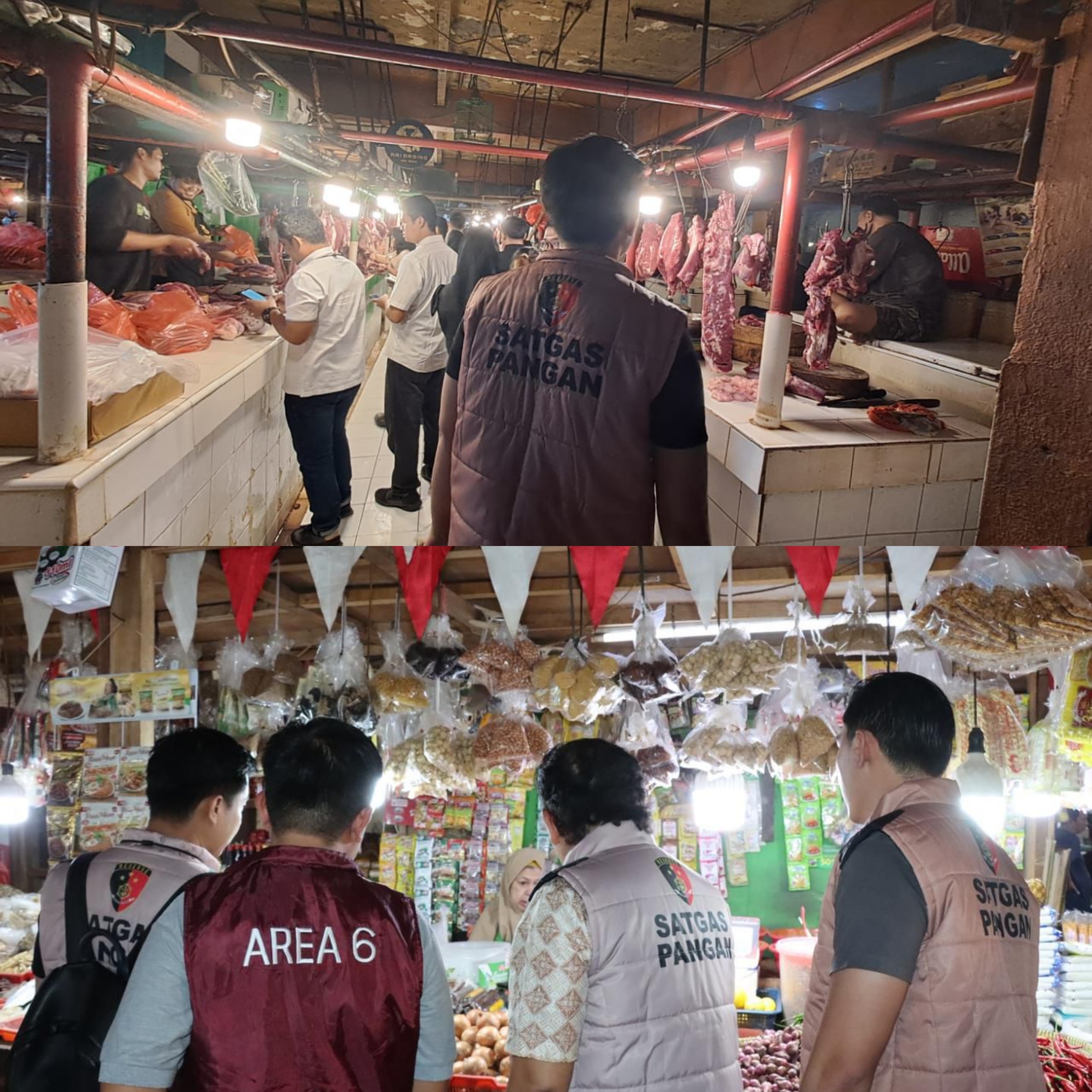 Satgas Saber Pangan Jakarta Barat Cek Harga dan Mutu Bahan Pangan di Pasar Tomang Barat