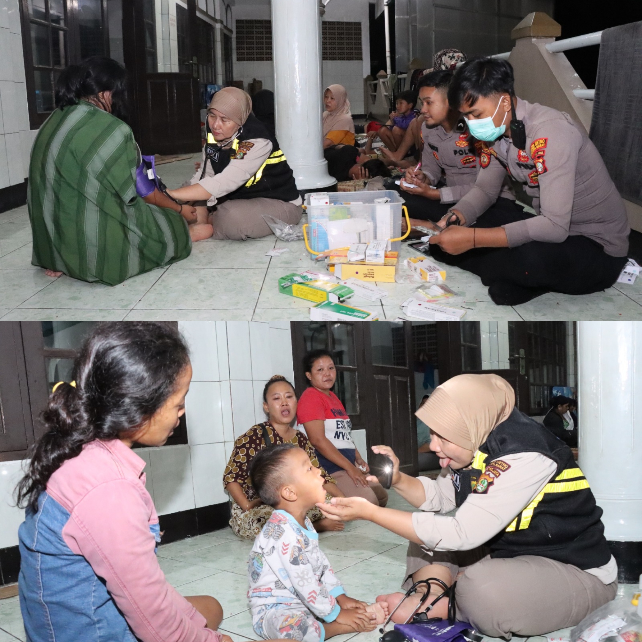 Polres Metro Jakbar Beri Pengobatan Gratis dan Trauma Healing bagi Korban Banjir
