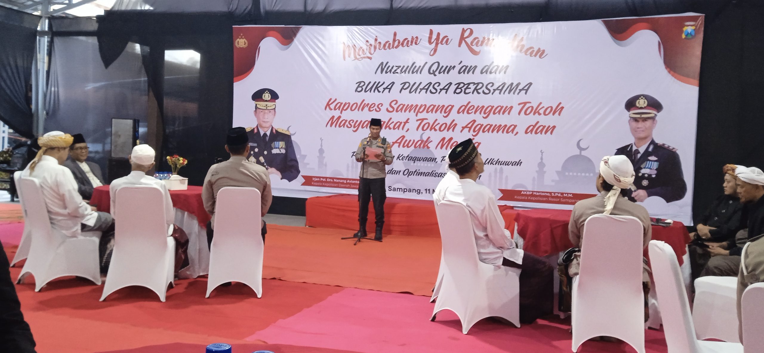 Nuzulul Qur’an dan Buka Puasa Bersama Kapolres Sampang Dengan Tokoh Masyarakat , Agama dan Awak Media