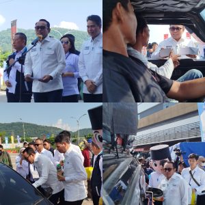 Direktur Utama PT ASDP Heru Widodo Sapa Pemudik Usai Konferensi Pers H-5 Lebaran 2026