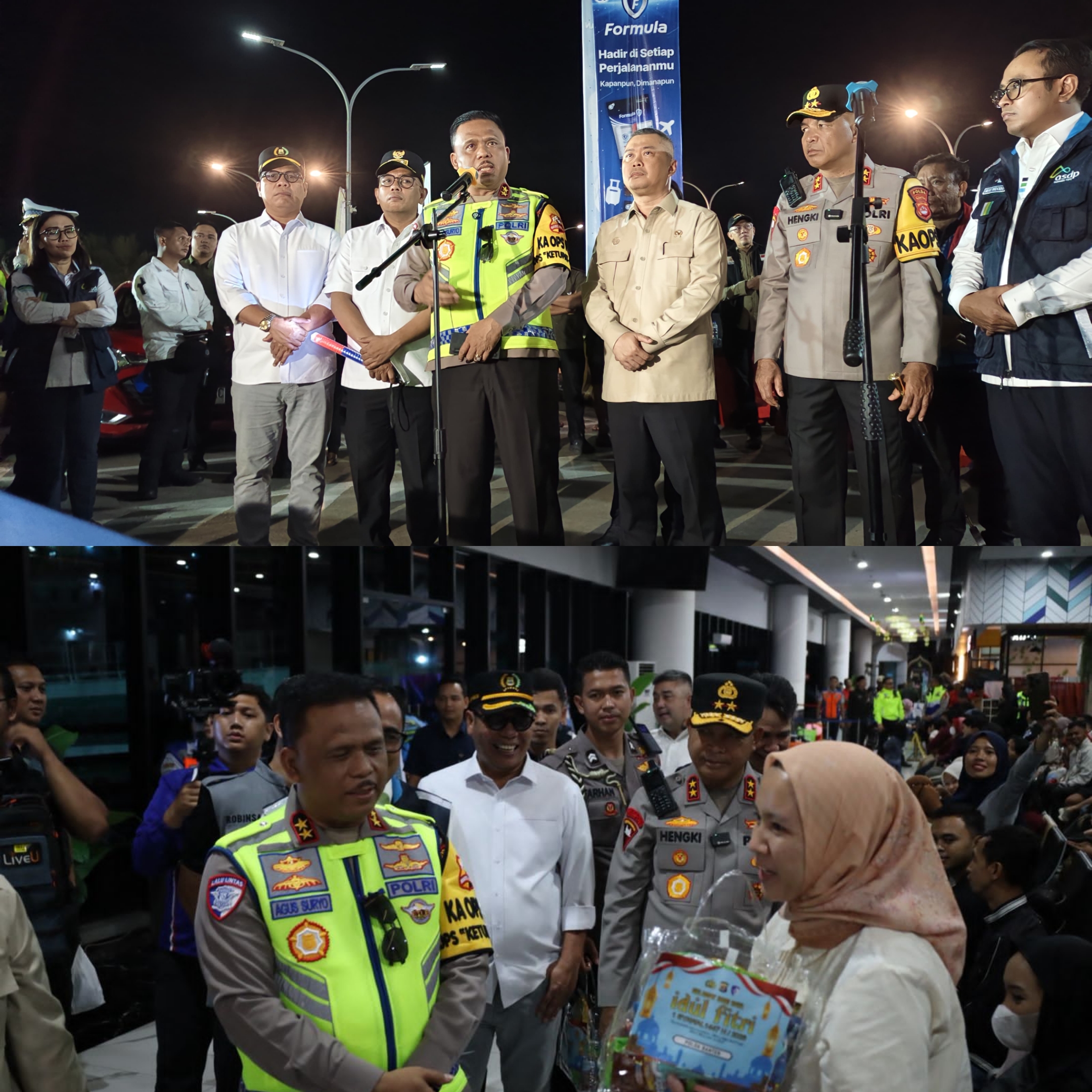Kapolda Banten dampingi Menhub, dan Kakorlantas Cek Kesiapan Arus Mudik di Pelabuhan