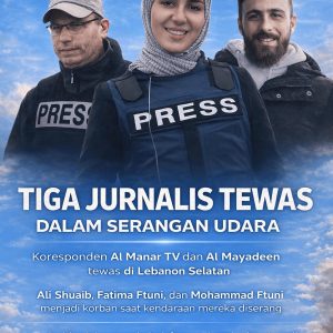 Tiga Jurnalis Libanon Tewas Terkena Serangan Israel