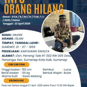 Lansia di Sumenep Hilang Misterius, Keluarga Cemas dan Harap Bantuan Warga