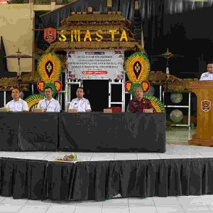 Ratusan Pelajar Tabanan Ikuti Sosialisasi Pencegahan Radikalisme Dan Kriminalitas Oleh Kesbangpol Bali