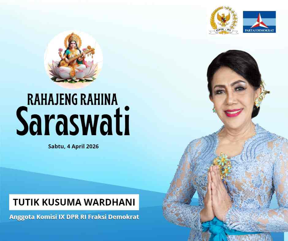 Diberkati Dengan Ilmu Pengetahuan Melimpah, Rahajeng Nyanggra Hari Raya Saraswati 2026