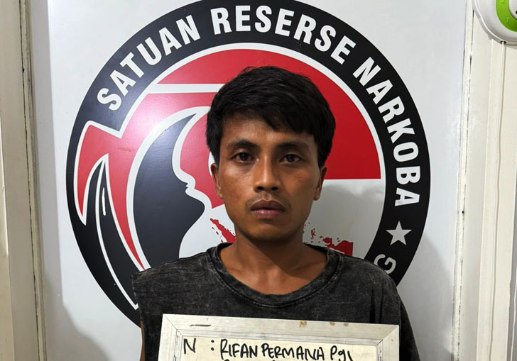 Satres Narkoba Polres Sijunjung Tangkap Seorang Pelaku Penyalahgunaan Narkoba Jenis Sabu