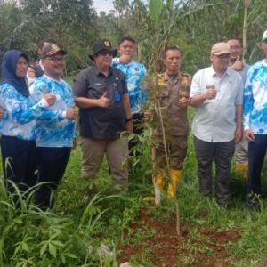 Kegiatan Foto : Sinergi Kecamatan Cigombong dan Dishub Kabupaten Bogor, Penanaman Pohon di Hutan Kota Dukung Program Bogor Asri