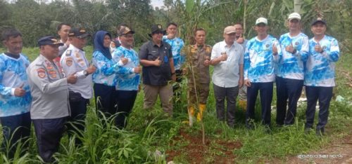 Kegiatan Foto : Sinergi Kecamatan Cigombong dan Dishub Kabupaten Bogor, Penanaman Pohon di Hutan Kota Dukung Program Bogor Asri