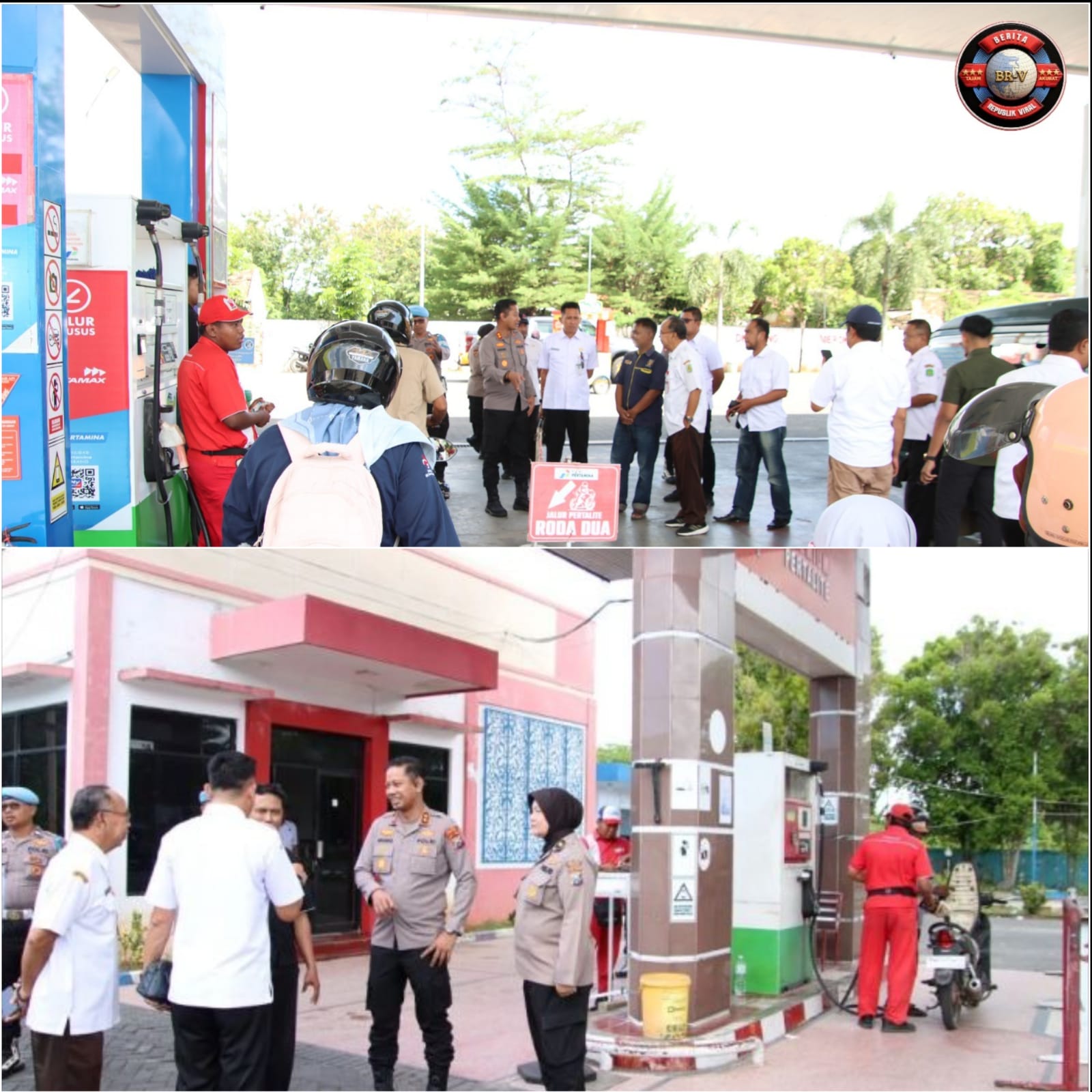 Cek Langsung SPBU dan SPBE, Kapolres Sumenep Pastikan Stok BBM Aman, Isu Kenaikan Hoaks