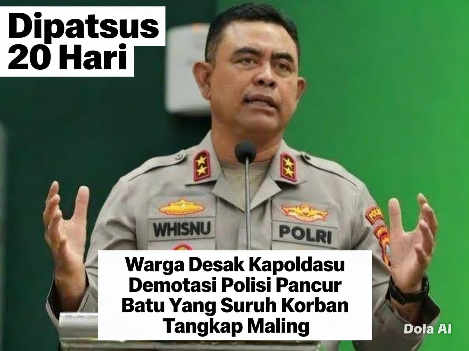Dipatsus 20 Hari, Warga Desak Kapoldasu Demotasi Polisi Pancur Batu Yang Suruh Korban Tangkap Maling