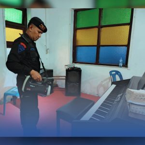 Hadir Beri Rasa Tenang, Tim Gegana Sterilisasi Gereja di Lubuk Pakam