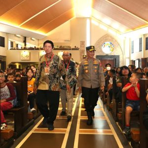 Sapa Jemaat Gereja St. Yoseph, Kapolda Sumsel Ajak Gotong Royong Jaga Kamtibmas Bumi Sriwijaya