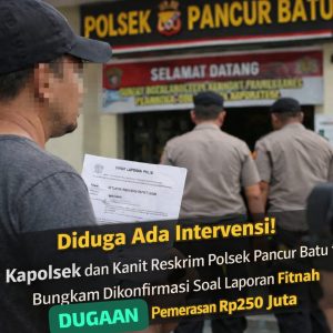 Diduga Ada Intervensi, Laporan Dugaan Fitnah Meras 250 Juta ” Bertapa ” di Polsek Pancur Batu