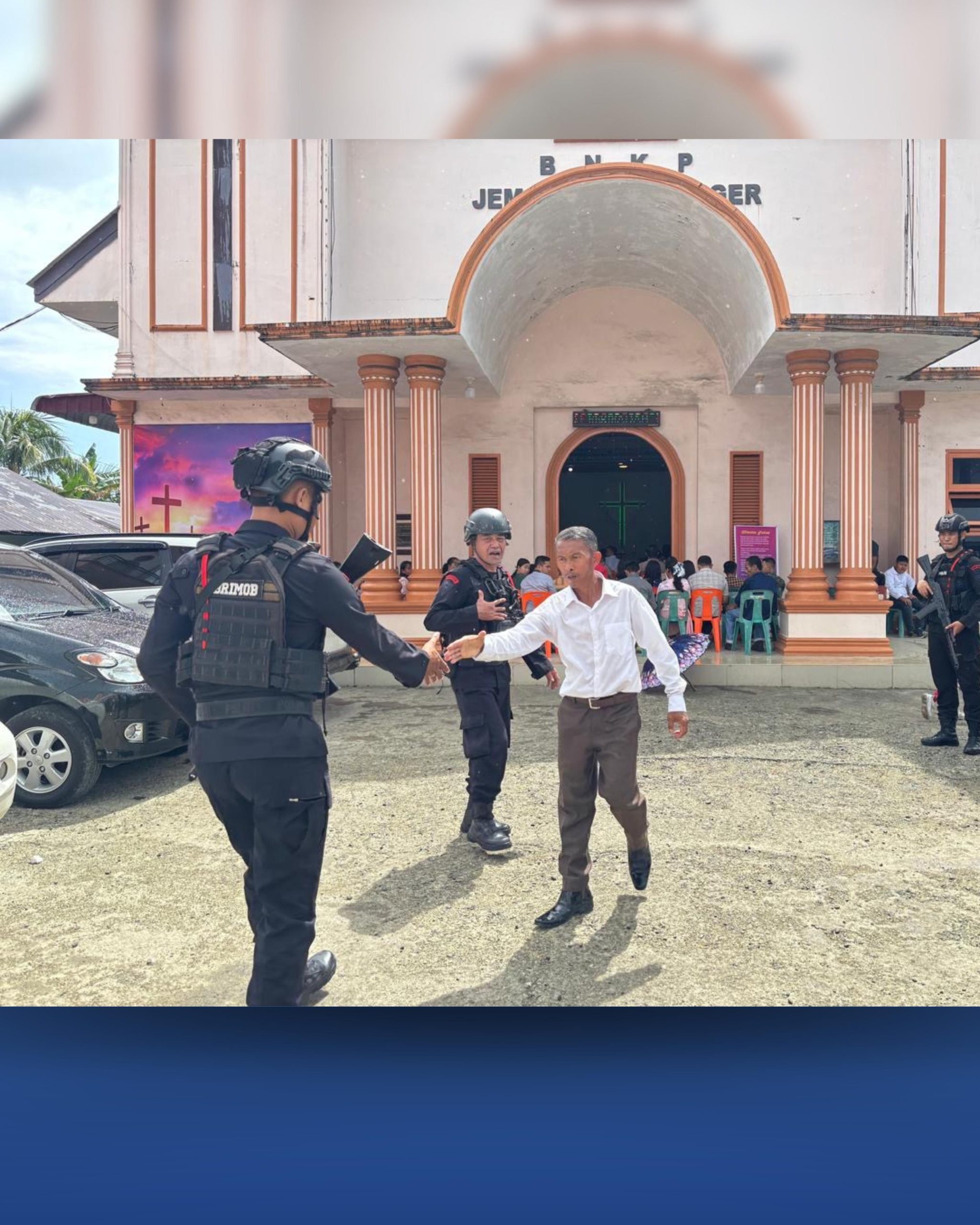 Brimob Siaga Penuh Amankan Ibadah Paskah di Gunungsitoli, Patroli Presisi Jaga Kondusivitas Kota