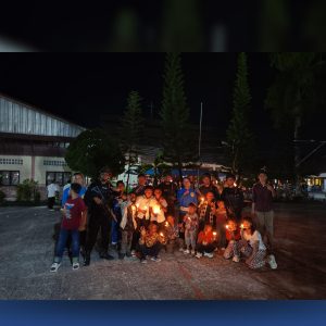 Brimob Siaga Amankan Malam Paskah di Gunungsitoli, Patroli Humanis Jaga Kamtibmas Tetap Kondusif