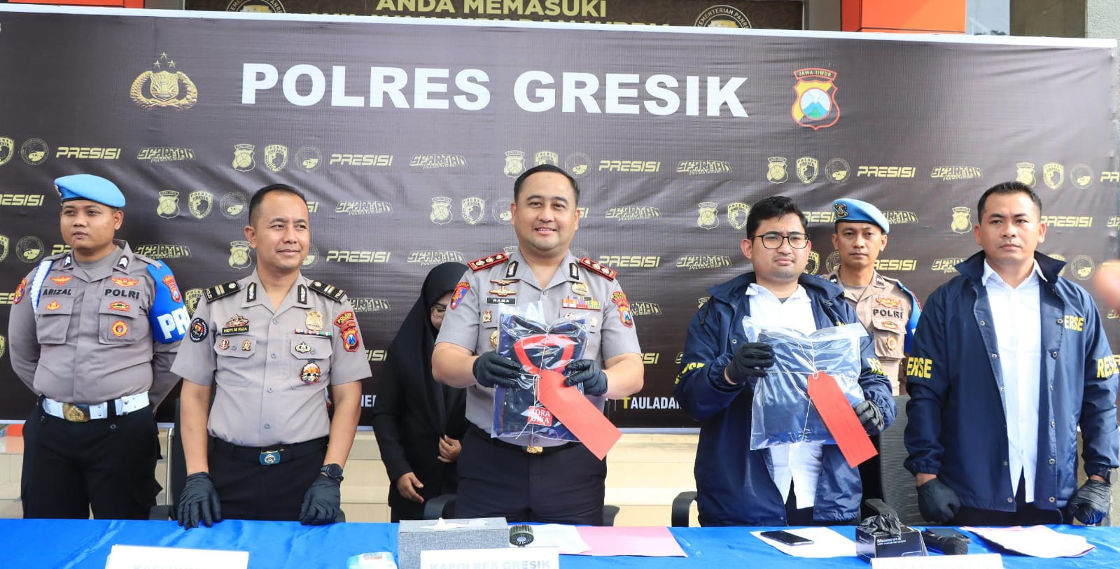 Polres Gresik Ungkap Kasus Pencabulan, Kurang Dari Tiga Jam Pelaku Berhasil Diamankan