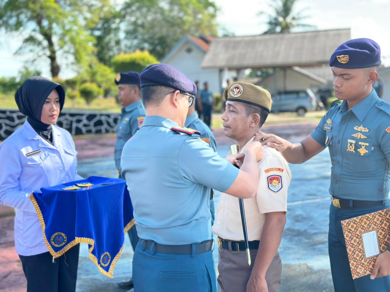 Lanal Dabo Singkep Gelar Upacara Kenaikan Pangkat Personel Periode 1 April 2026