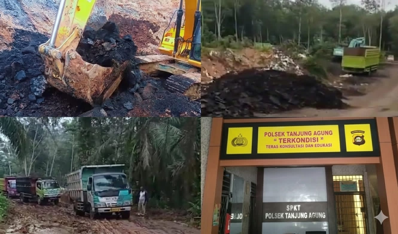 Tambang Batu Bara Ilegal Muara Enim Menggila! Diduga Dibekingi Oknum Aparat, Negara Terancam Rugi Besar