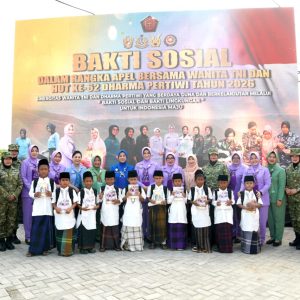 Ketua Umum Dharma Pertiwi Pimpin Kegiatan Bakti Sosial di Bekasi