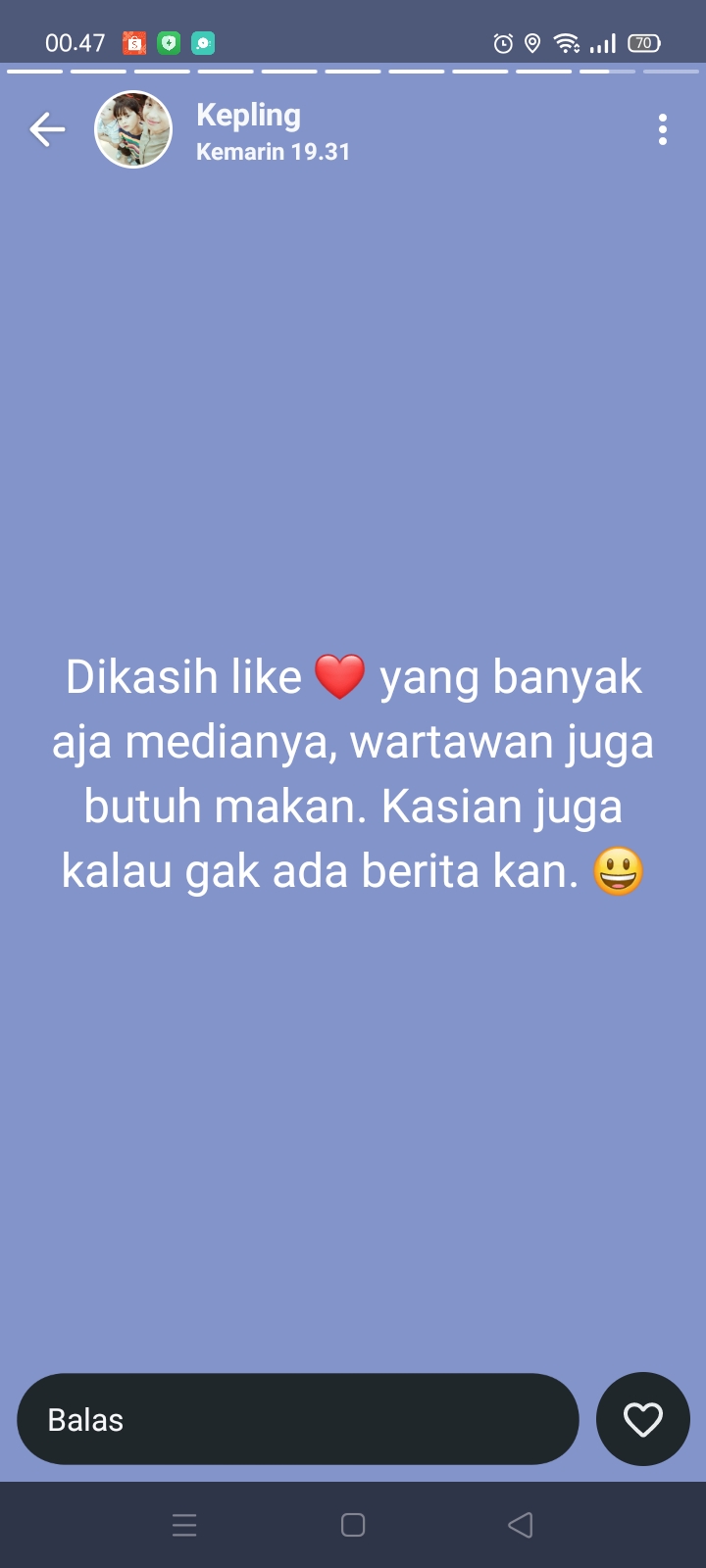 Geram! Status WA Kepling Sebut ” Wartawan Butuh Makan “, Insan Pers : Ini Penghinaan Terang – Terangan