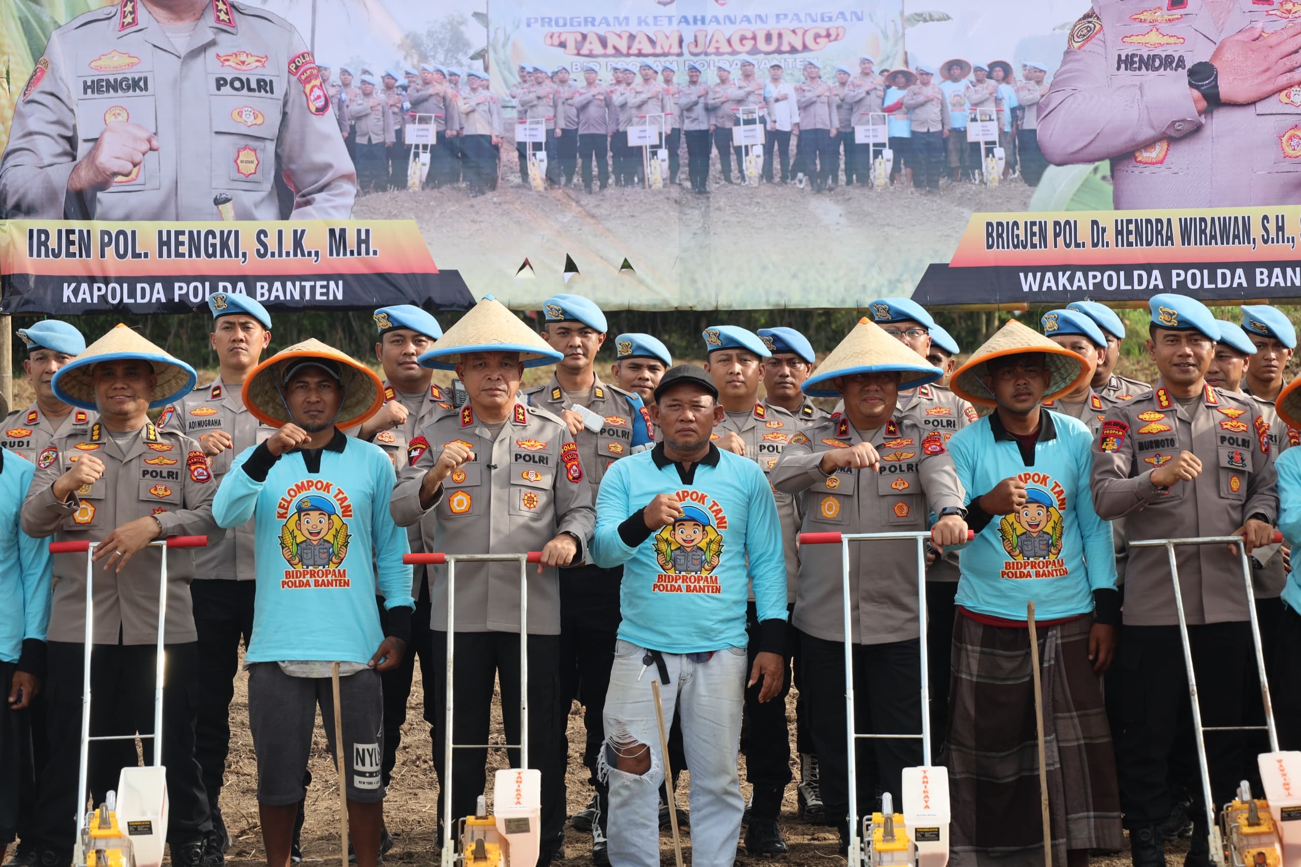 Tanam Jagung Kuartal II, Polda Banten Perkuat Ketahanan Pangan dan Sinergi dengan Masyarakat