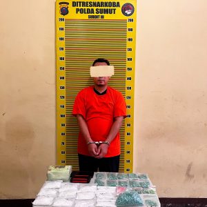 Polda Sumut Ungkap Peredaran 2 Kg Sabu dan 2.000 butir Ekstasi, Seorang Oknum Guru Ditangkap