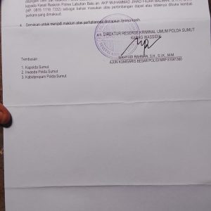 Gempar! Proses Pengawasan Polda Sumut Dinilai Cacat Prosedur, Data di Surat Resmi Tidak Sesuai Fakta