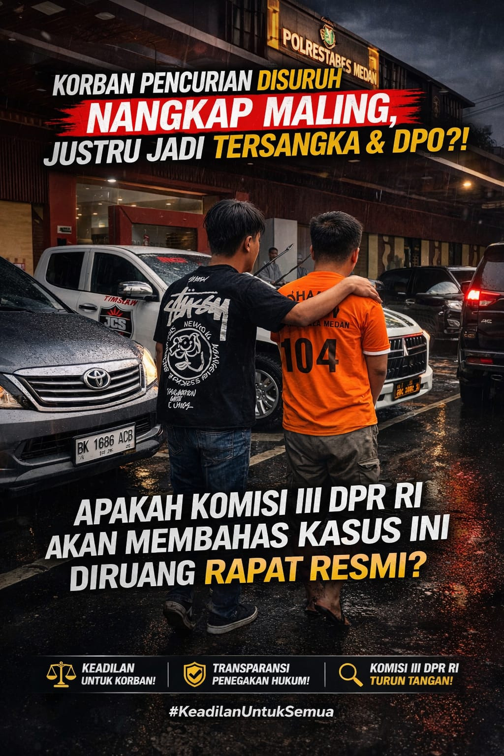 Presiden Prabowo dan Komisi III DPR RI Diminta Berikan Keadilan! Disuruh Polisi Nangkap Maling, Wartawan Leo Sembiring dan Keluarganya Diduga Jadi Korban Rekayasa Kasus, Rumah Dua Kali Dibakar dan Kaca Mobil Dipecahkan