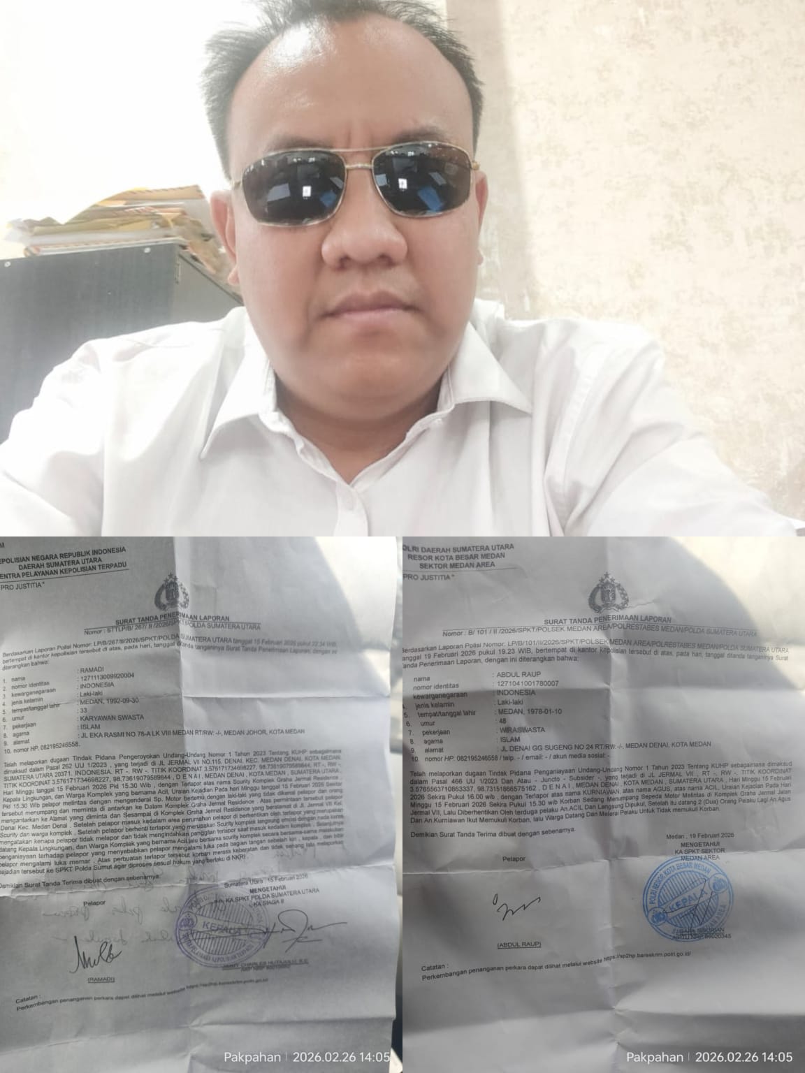 Aktivis 98 dan Kepala Lingkungan Diduga melakukan kekerasan tanpa hukum, AC Lubis mangkir panggilan Polisi