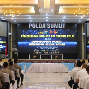 Propam – SLOG Mabes Polri Periksa Senpi di Polda Sumut, Tegaskan Disiplin dan Akuntabilitas Anggota