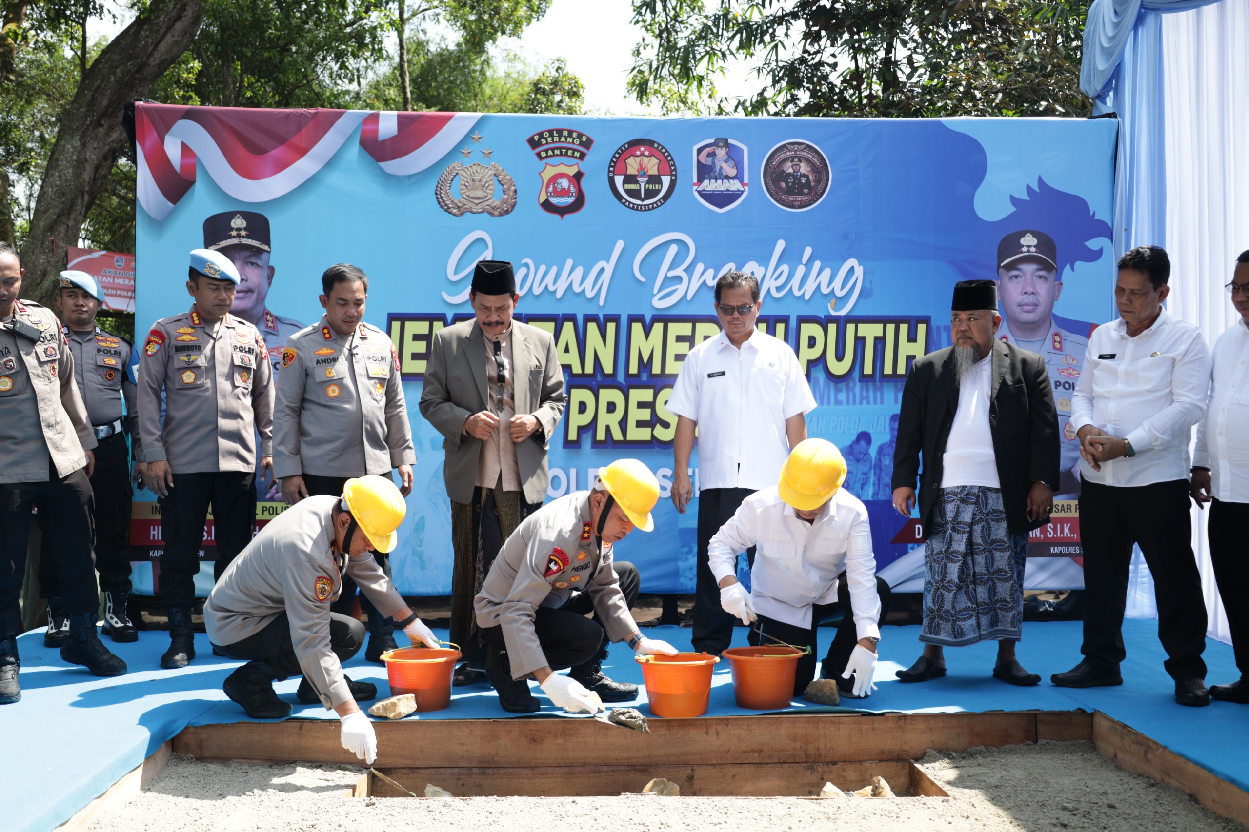 Kapolda Banten Resmikan Ground Breaking Jembatan Merah Putih Presisi, Wujudkan Akses dan Harapan Baru Masyarakat