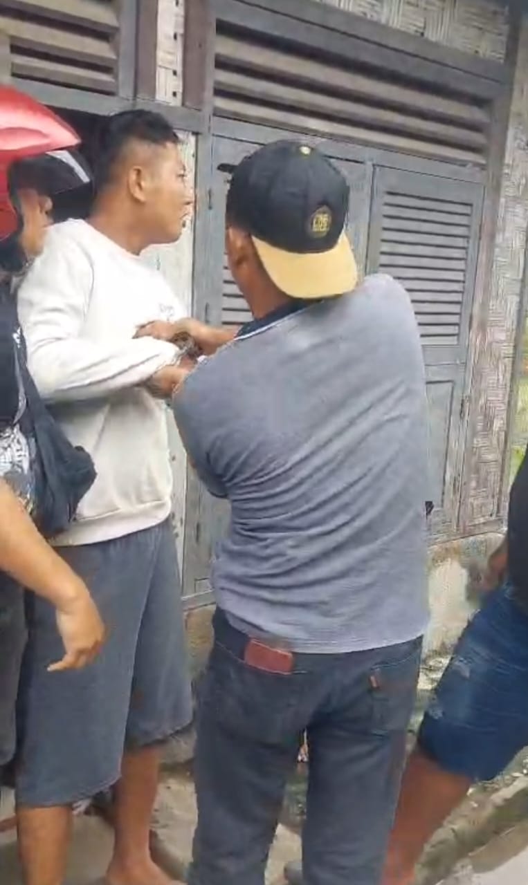Viral Pelaku Penyiram Bensin Toko di Payageli Sunggal, Menangis Saat Diperiksa Polisi