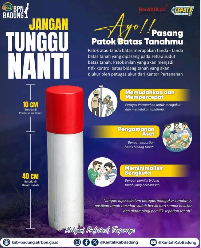 Jangan Tunggu Sengketa ! Pasang Patok Batas Tanah, Amankan Aset Anda Sejak Dini