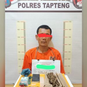 Polres Tapteng Ringkus ” Kongo “, Pengedar Paket Lengkap Ganja dan Sabu di Lubuk Tukko