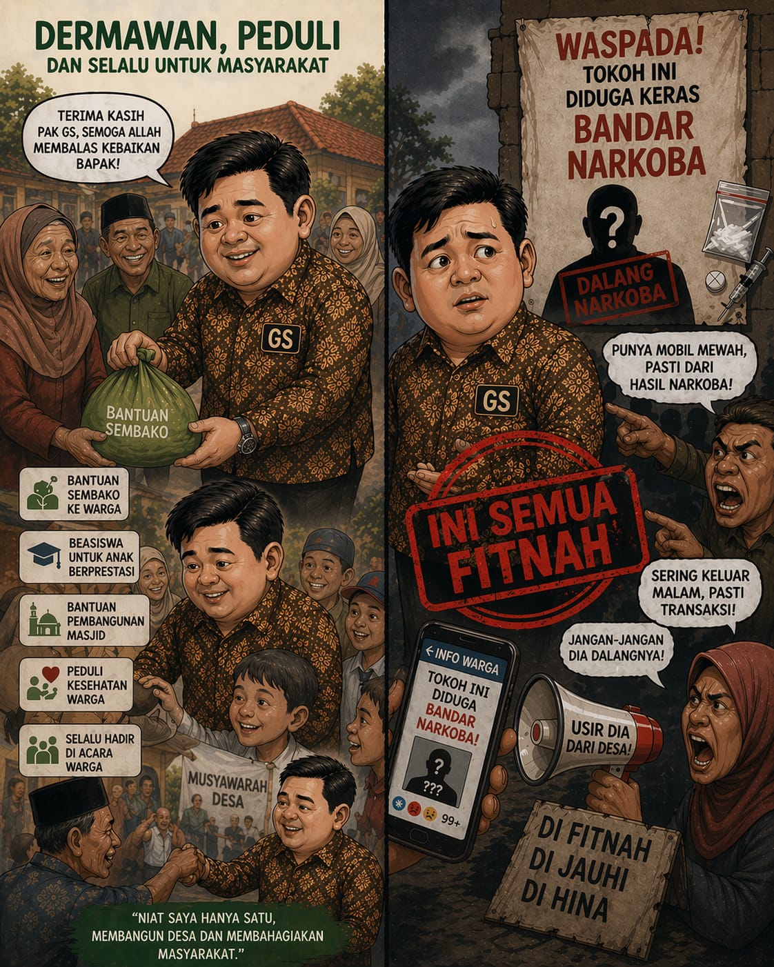 Tuduhan bandar narkoba di Jermal tidak berdasar, GS Korban pembunuhan karakter, tanpa konfirmasi dan fakta, GS terus difitnah di Media Online