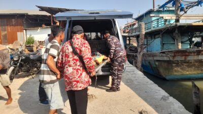 TNI AL Medan Labuhan Bergerak Cepat Tangani Kecelakaan Kerja Nelayan Di Perairan Belawan