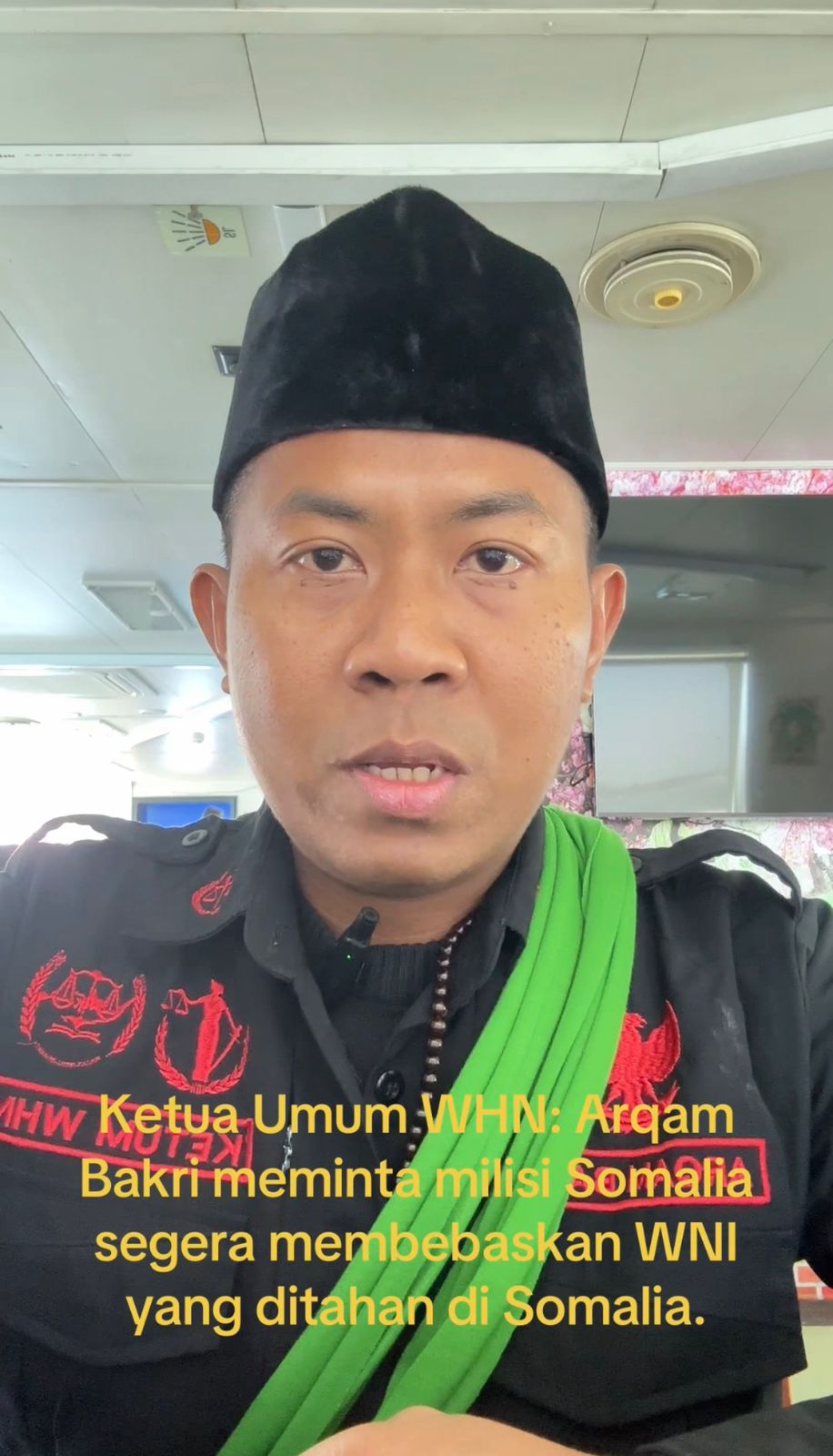 Ketua Umum WHN meminta Presiden Prabowo untuk segera membebaskan crew Kapal MT. Honour yang dibajak di Somalia