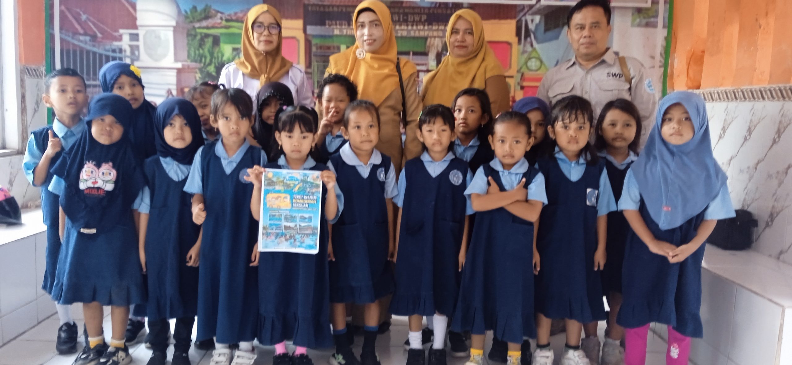 TK Pertiwi DWP Mengucapkan HUT Ke 3 Sampang Water Park Semoga Bertambah Maju