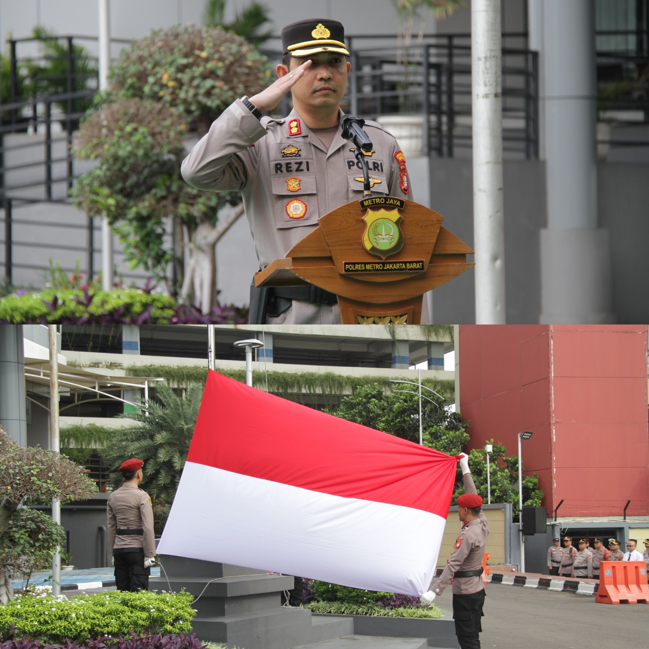 Wakapolres Jakbar Pimpin Upacara Hari Kesadaran Nasional, Tekankan Pelayanan Humanis