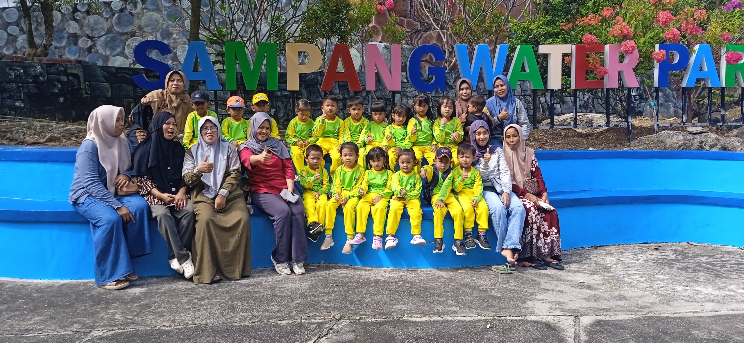 PAUD Al Alawiyah Dukung dan Berikan Ucapan Selamat HUT Ke -3 Kepada Sampang Water Park Sebagai Wisata Air Terbaik Madura