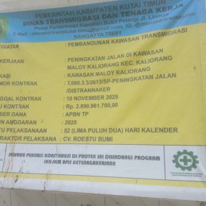 PENINGKATAN JALAN DI KAWASAN MALOY MENJADI SOROTAN, MUTU PEKERJAAN ASAL – ASALAN