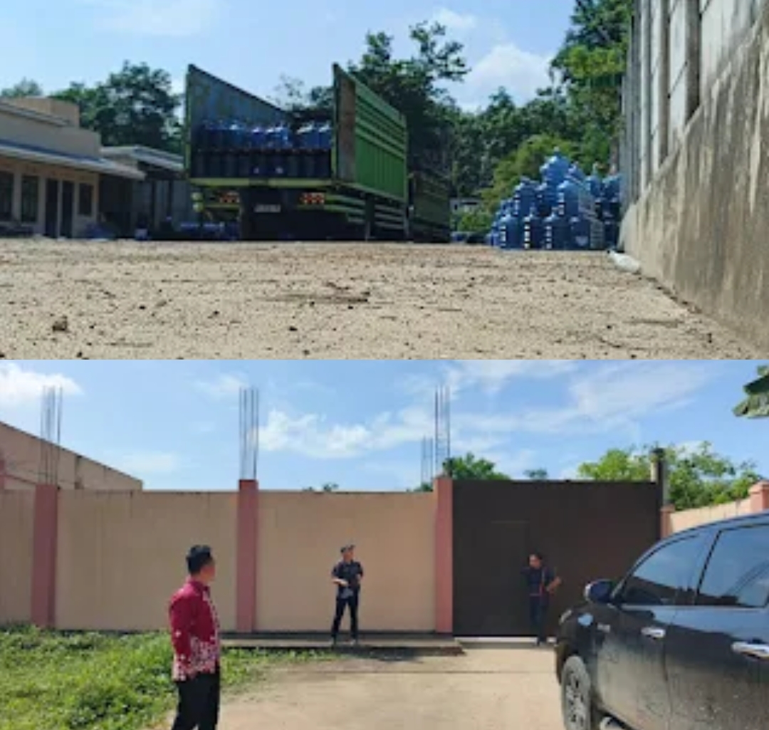 Gudang Misterius Di Banyuasin Diduga Jadi Pusat Pengoplosan Air Galon Bermerek, Aktivitas Malam Hari Terungkap