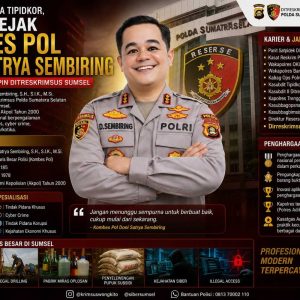 Rekam Jejak Mentereng Kombes Pol Doni Satrya Sembiring, Kini Nahkodai Ditreskrimsus Polda Sumsel