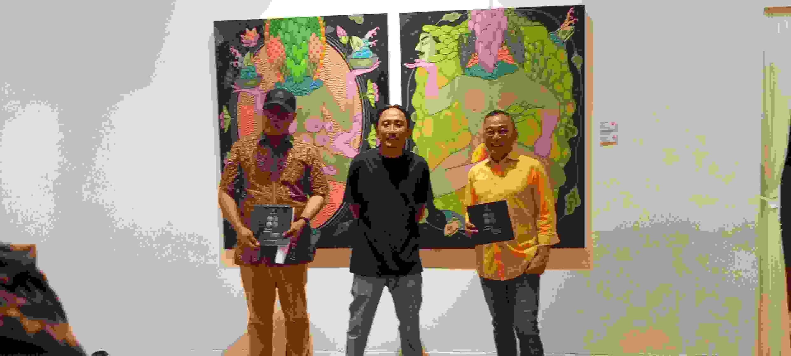 Tampilkan 23 Karya Lukisan, Santrian Gallery Sanur Gelar Pameran, Di Buka Rektor ISI