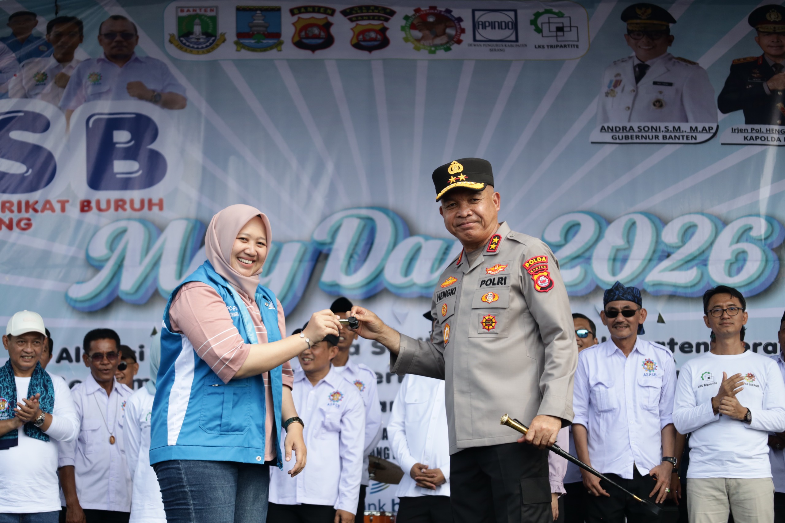 Kapolda Banten Hadiri May Day 2026, Tegaskan Pentingnya Sinergi untuk Stabilitas dan Kesejahteraan Buruh