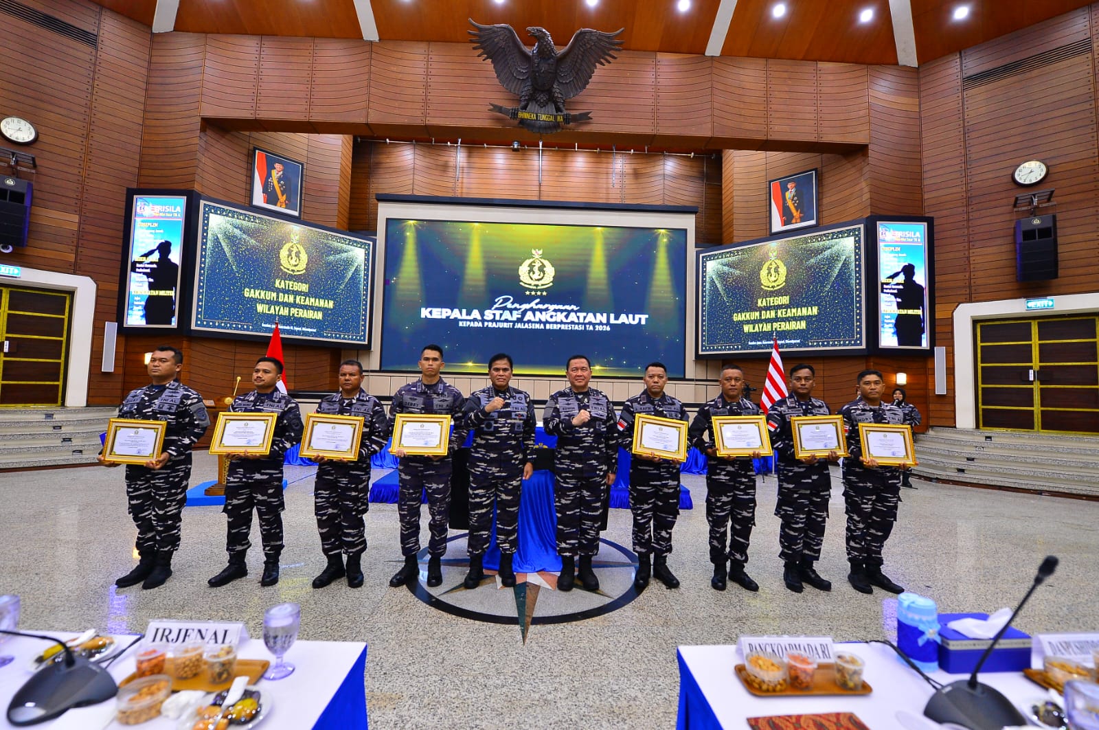 Prajurit Lanal Bintan Terima Penghargaan Kasal Atas Keberhasilan Gagalkan Penyelundupan Narkotika