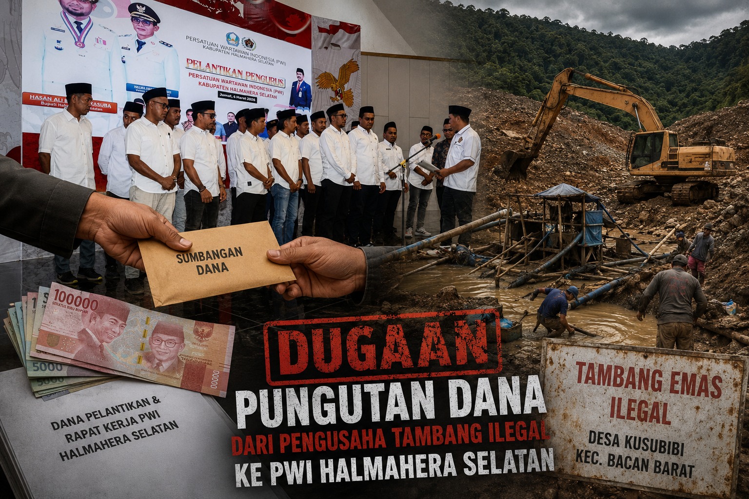 Sorotan Publik pada PWI Hal – Sel, Dugaan Dana Tambang Jadi Polemik Baru