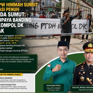 Gelar Aksi Unjuk Rasa, Ketua PW HIMMAH Sumut Imransyah Pasai : Tolak Upaya Banding Kompol DK